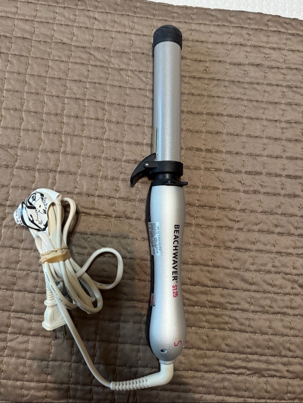 BEACHWAVER S1-25 Silver Beach Waver Curling Iron